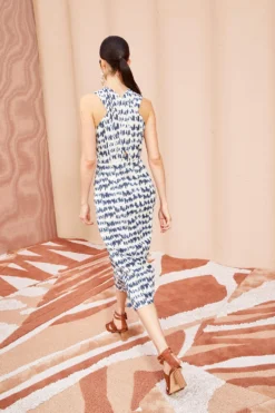 ULLA JOHNSON Amayah Dress - Indigo Ikat 7 ULLA JOHNSON Amayah Dress - Indigo Ikat -ULLA JOHNSON ULLA JOHNSON Amayah Dress INDIGO IKAT 03
