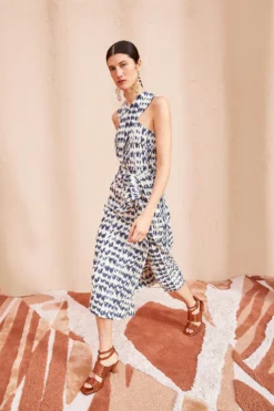 ULLA JOHNSON Amayah Dress - Indigo Ikat 8 ULLA JOHNSON Amayah Dress - Indigo Ikat -ULLA JOHNSON ULLA JOHNSON Amayah Dress INDIGO IKAT 04
