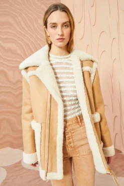 ULLA JOHNSON Ambrose Jacket - Limestone -ULLA JOHNSON ULLA JOHNSON Ambrose Jacket LIMESTONE 0005