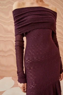 ULLA JOHNSON Ambrosia Dress - Mahogany 8 ULLA JOHNSON Ambrosia Dress - Mahogany -ULLA JOHNSON ULLA JOHNSON Ambrosia Dress MAHOGANY 02 ALT