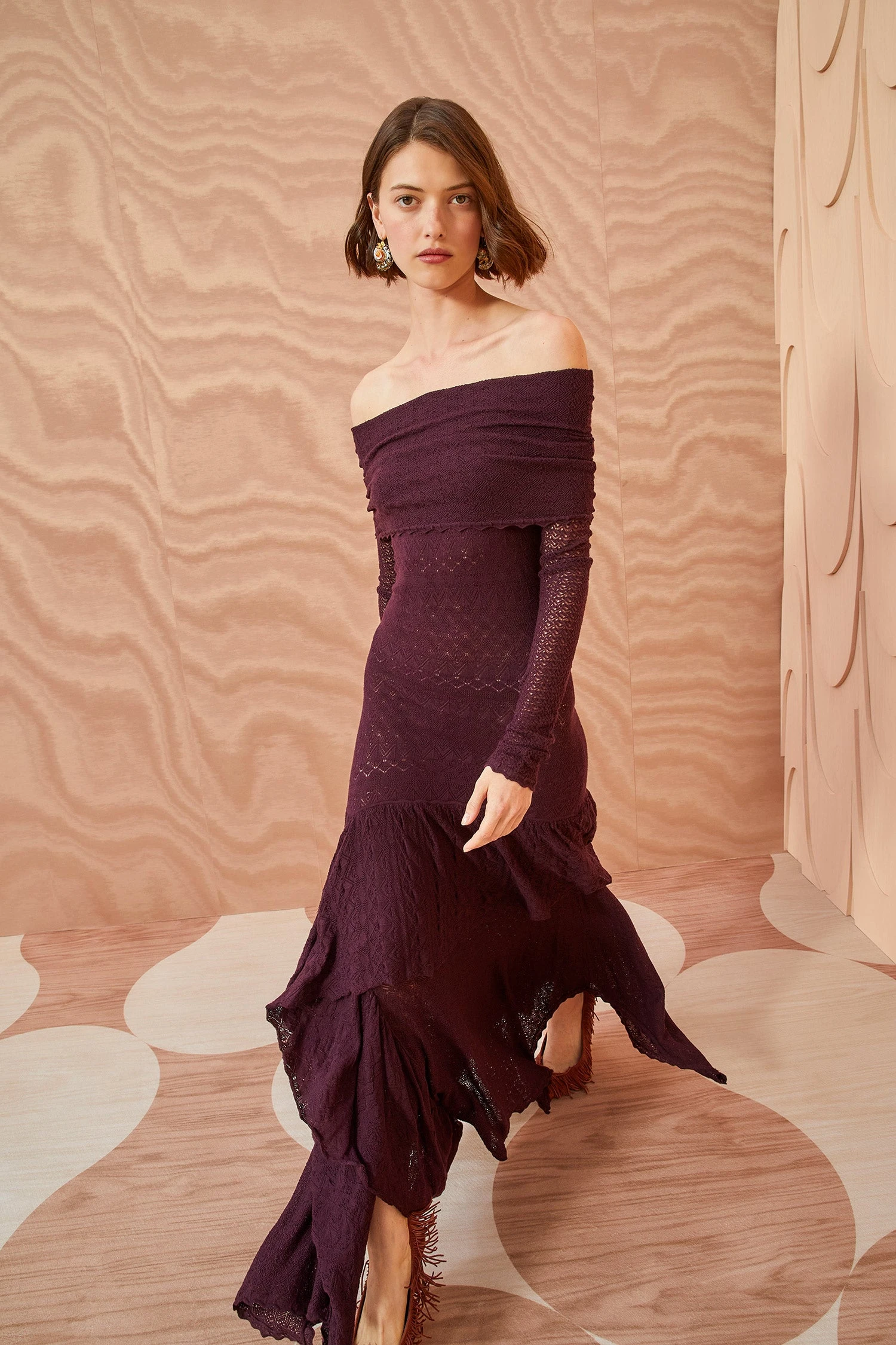 ULLA JOHNSON Ambrosia Dress - Mahogany 1 ULLA JOHNSON Ambrosia Dress - Mahogany