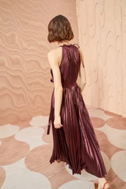 ULLA JOHNSON Amiko Dress - Mahogany -ULLA JOHNSON ULLA JOHNSON Amiko Dress MAHOGANY 0096