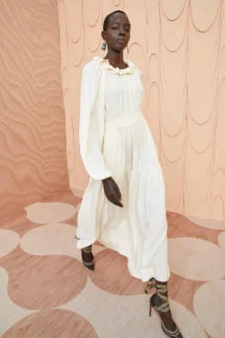 ULLA JOHNSON Annalisa Dress - Pristine -ULLA JOHNSON ULLA JOHNSON Annalisa Dress PRISTINE RESHOOT FROM DAY 3 03