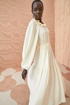 ULLA JOHNSON Annalisa Dress - Pristine -ULLA JOHNSON ULLA JOHNSON Annalisa Dress PRISTINE RESHOOT FROM DAY 3 05