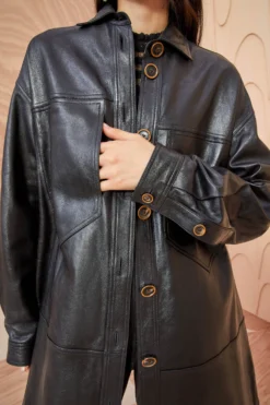 ULLA JOHNSON Apollo Jacket - Noir -ULLA JOHNSON ULLA JOHNSON Apollo Jacket NOIR 0105