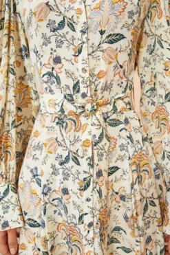 ULLA JOHNSON Athena Dress - Gardenia -ULLA JOHNSON ULLA JOHNSON Athena Dress GARDENIA 0076