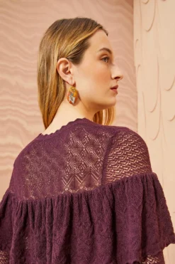 ULLA JOHNSON Augustina Pullover - Mahogany -ULLA JOHNSON ULLA JOHNSON Augustina Pullover MAHOGANY 04