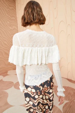 ULLA JOHNSON Augustina Pullover - Pristine 8 ULLA JOHNSON Augustina Pullover - Pristine -ULLA JOHNSON ULLA JOHNSON Augustina Pullover PRISTINE 04