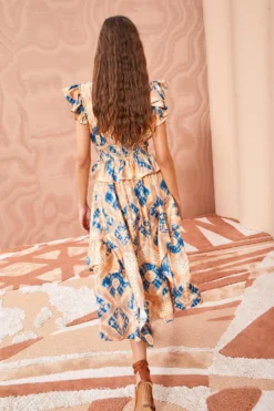 ULLA JOHNSON Avia Dress - Fossil -ULLA JOHNSON ULLA JOHNSON Avia Dress FOSSIL 04