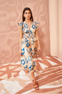 ULLA JOHNSON Avia Dress - Fossil -ULLA JOHNSON ULLA JOHNSON Avia Dress FOSSIL 05