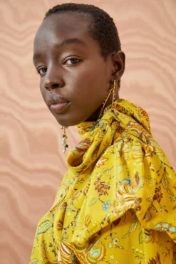 ULLA JOHNSON Brea Blouse - Mimosa -ULLA JOHNSON ULLA JOHNSON Brea Blouse MIMOSA 0029