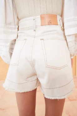 ULLA JOHNSON The Charlotte Short - Cowrie Wash 6 ULLA JOHNSON The Charlotte Short - Cowrie Wash -ULLA JOHNSON ULLA JOHNSON CHARLOTTE SHORT COWRIE 03