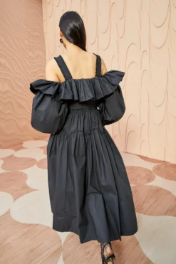 ULLA JOHNSON Caprice Dress - Noir 8 ULLA JOHNSON Caprice Dress - Noir -ULLA JOHNSON ULLA JOHNSON Caprice Dress NOIR 03