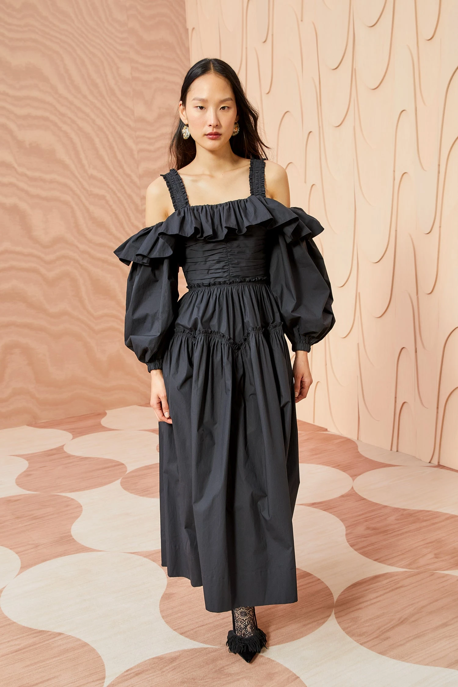 ULLA JOHNSON Caprice Dress - Noir 5 ULLA JOHNSON Caprice Dress - Noir - Image 5