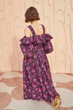 ULLA JOHNSON Caprice Dress - Zinnia -ULLA JOHNSON ULLA JOHNSON Caprice Dress ZINNIA 04.pg