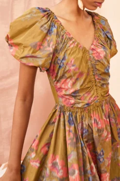 ULLA JOHNSON Cecile Dress - Bamboo 8 ULLA JOHNSON Cecile Dress - Bamboo -ULLA JOHNSON ULLA JOHNSON Cecile Dress BAMBOO 02 ALT