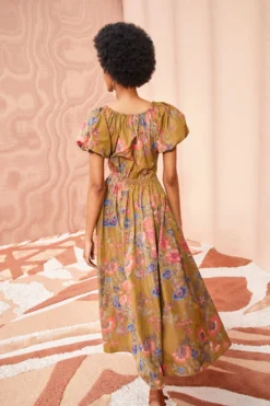 ULLA JOHNSON Cecile Dress - Bamboo 10 ULLA JOHNSON Cecile Dress - Bamboo -ULLA JOHNSON ULLA JOHNSON Cecile Dress BAMBOO 04