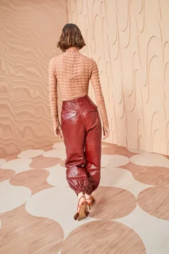 ULLA JOHNSON Cyrus Pant - Mahogany -ULLA JOHNSON ULLA JOHNSON Cyrus Pant MAHOGANY 0189