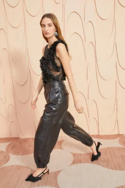 ULLA JOHNSON Cyrus Pant - Noir -ULLA JOHNSON ULLA JOHNSON Cyrus Pant NOIR 0003