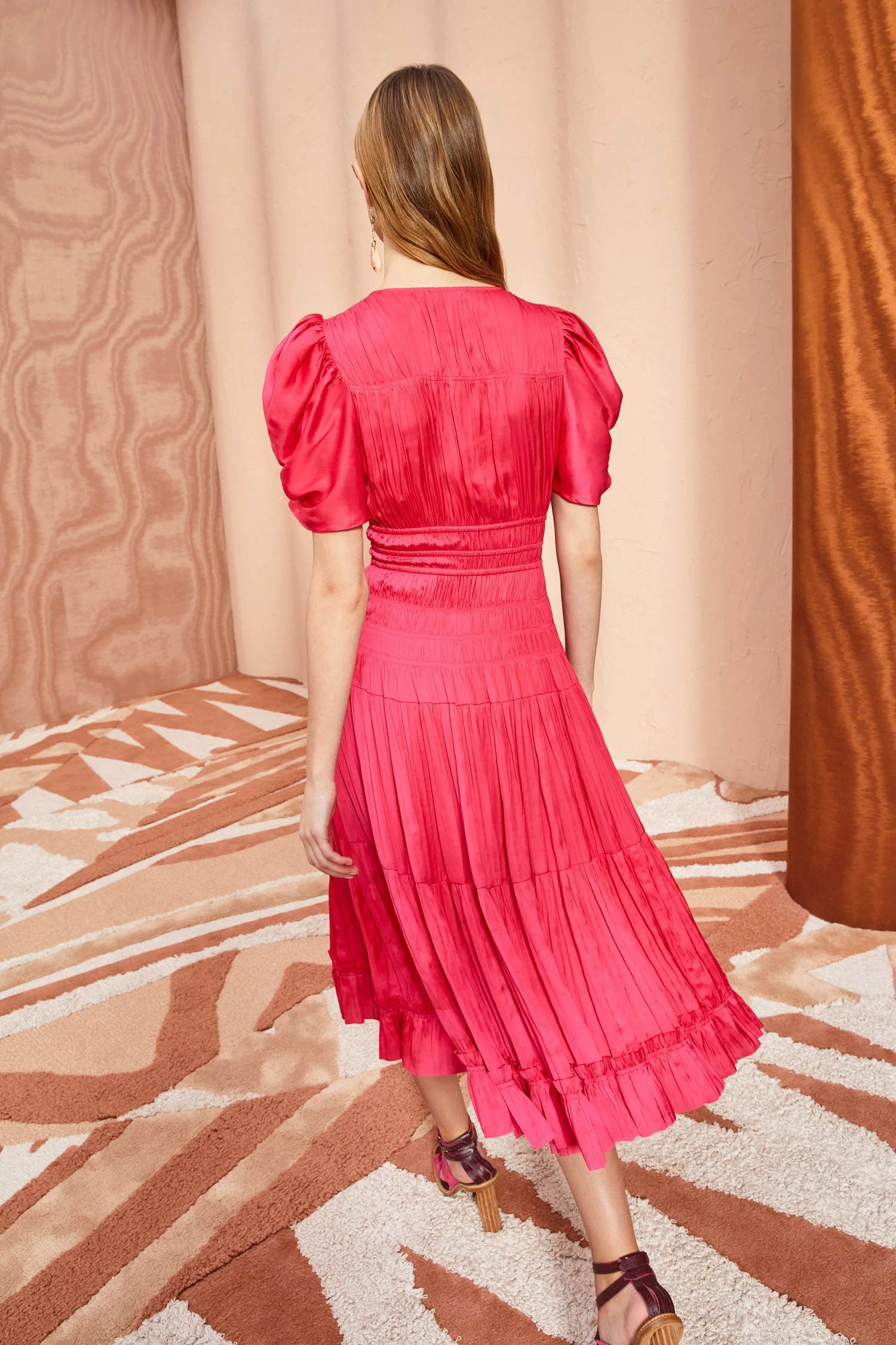 ULLA JOHNSON Daria Dress - Orchid 3 ULLA JOHNSON Daria Dress - Orchid - Image 3