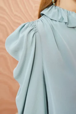 ULLA JOHNSON Dara Blouse - Agave -ULLA JOHNSON ULLA JOHNSON Dara Blouse AGAVE 0047