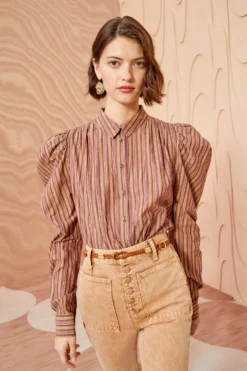 ULLA JOHNSON Dari Blouse - Mulberry