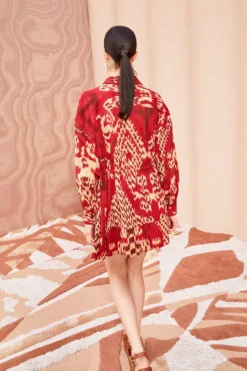 ULLA JOHNSON Dari Dress - Vermilion -ULLA JOHNSON ULLA JOHNSON Dari Dress VERMILION 03