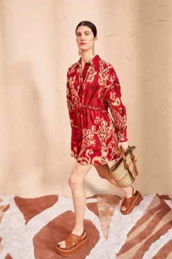 ULLA JOHNSON Dari Dress - Vermilion -ULLA JOHNSON ULLA JOHNSON Dari Dress VERMILION 04