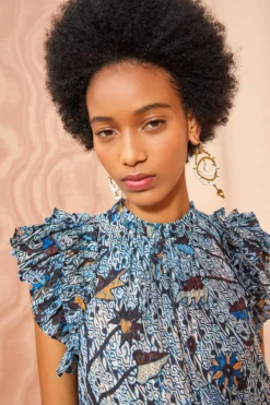 ULLA JOHNSON Denia Dress - Morning Glory -ULLA JOHNSON ULLA JOHNSON Denia Dress MORNING GLORY 05