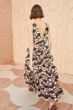 ULLA JOHNSON Dephne Dress - Obsidian -ULLA JOHNSON ULLA JOHNSON Dephne Dress OBSIDIAN 04