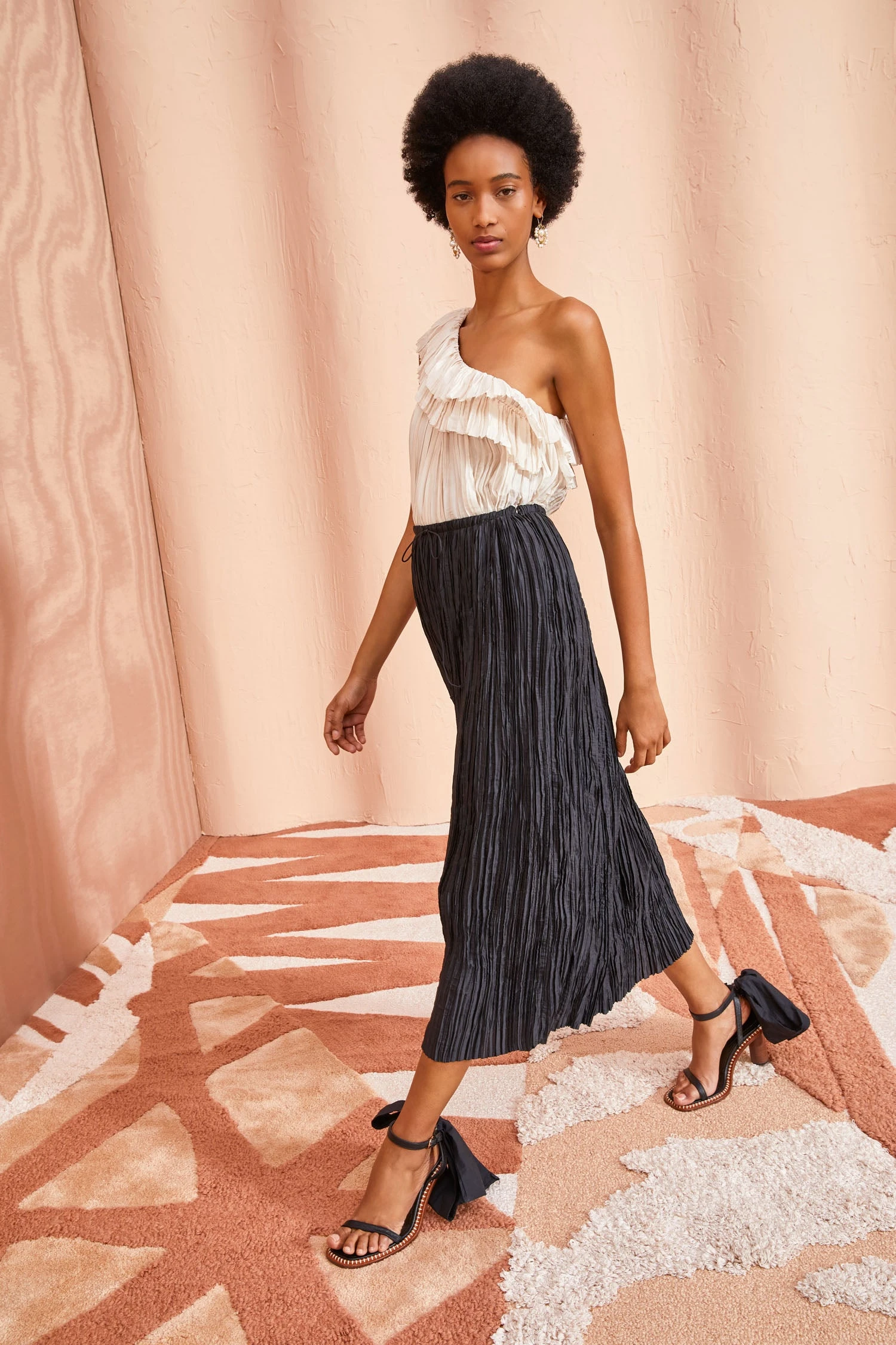 ULLA JOHNSON Dioni Skirt - Noir 5 ULLA JOHNSON Dioni Skirt - Noir - Image 5