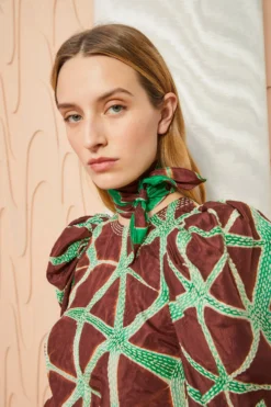 ULLA JOHNSON Ema Scarf - Teak