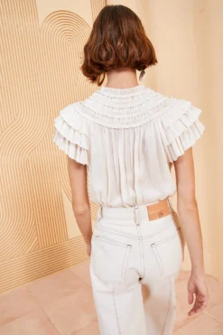 ULLA JOHNSON Eva Top - Blanc 8 ULLA JOHNSON Eva Top - Blanc -ULLA JOHNSON ULLA JOHNSON EVA TOP BLANC 04