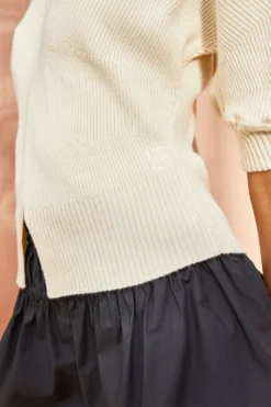 ULLA JOHNSON Eila Top - Chalk -ULLA JOHNSON ULLA JOHNSON Eila Top CHALK 0053