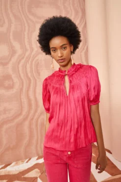 ULLA JOHNSON Eleni Top - Orchid -ULLA JOHNSON ULLA JOHNSON Eleni Top ORCHID 03