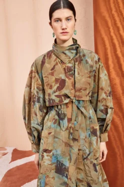 ULLA JOHNSON Elettra Trench - Chalcedony -ULLA JOHNSON ULLA JOHNSON Elettra Trench CHALCEDONY 0104