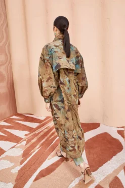 ULLA JOHNSON Elettra Trench - Chalcedony -ULLA JOHNSON ULLA JOHNSON Elettra Trench CHALCEDONY 0179