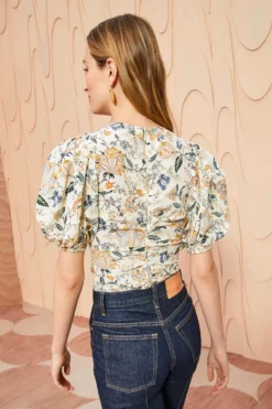 ULLA JOHNSON Elise Top - Gardenia -ULLA JOHNSON ULLA JOHNSON Elise Top GARDENIA 0121