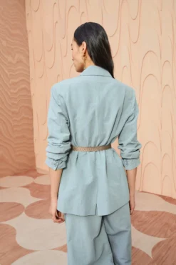 ULLA JOHNSON Ellery Jacket - Agave 9 ULLA JOHNSON Ellery Jacket - Agave -ULLA JOHNSON ULLA JOHNSON Ellery Jacket AGAVE 0132