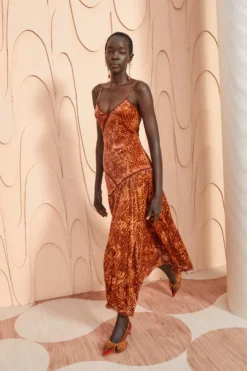 ULLA JOHNSON Elodie Dress - Sienna -ULLA JOHNSON ULLA JOHNSON Elodie Dress SIENNA 0036