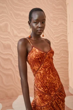 ULLA JOHNSON Elodie Dress - Sienna -ULLA JOHNSON ULLA JOHNSON Elodie Dress SIENNA 0112