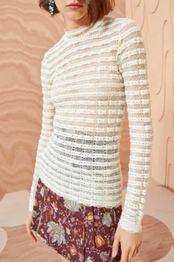 ULLA JOHNSON Emma Top - Pristine -ULLA JOHNSON ULLA JOHNSON Emma Top PRISTINE 0146