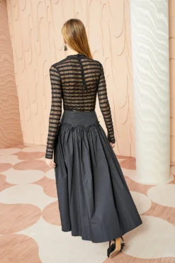 ULLA JOHNSON Emmy Skirt - Noir 7 ULLA JOHNSON Emmy Skirt - Noir -ULLA JOHNSON ULLA JOHNSON Emmy Skirt NOIR 04