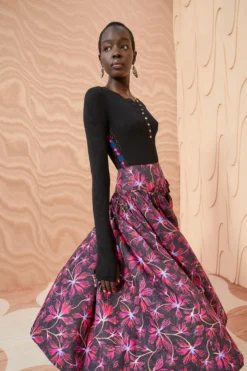 ULLA JOHNSON Emmy Skirt - Zinnia -ULLA JOHNSON ULLA JOHNSON Emmy Skirt ZINNIA 05