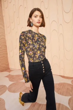 ULLA JOHNSON Eve Top - Maple -ULLA JOHNSON ULLA JOHNSON Eve Top MAPLE 02 ALT