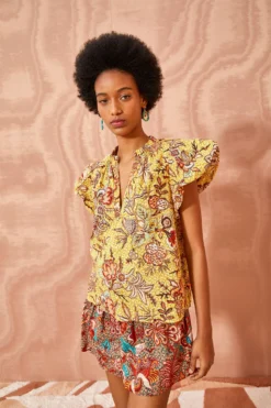 ULLA JOHNSON Evelyn Top - Calla Lily -ULLA JOHNSON ULLA JOHNSON Evelyn Top CALLA LILY 05