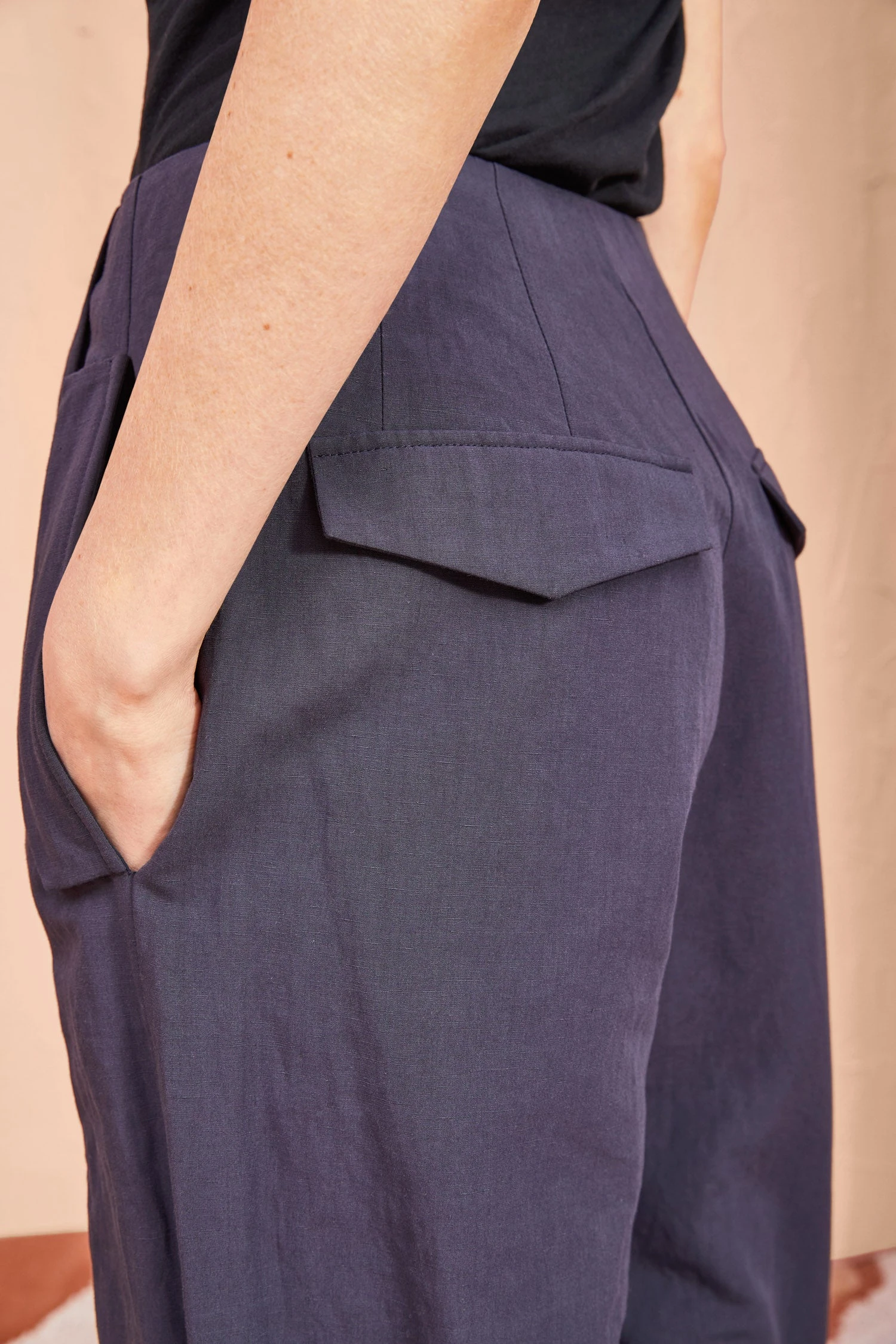 ULLA JOHNSON Feodora Pants - Midnight 3 ULLA JOHNSON Feodora Pants - Midnight - Image 3