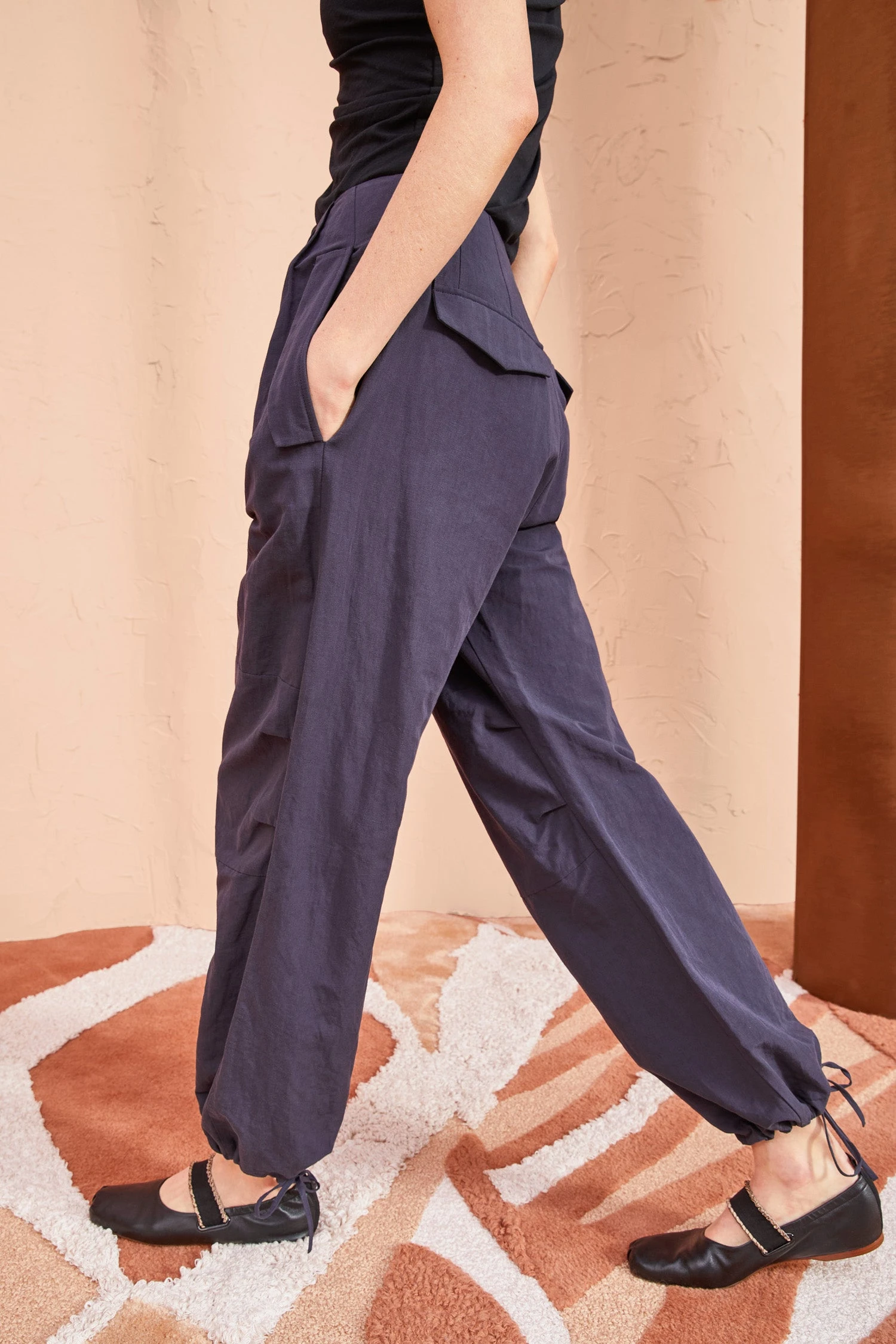 ULLA JOHNSON Feodora Pants - Midnight 4 ULLA JOHNSON Feodora Pants - Midnight - Image 4