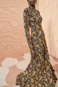 ULLA JOHNSON Fernanda Dress - Maple -ULLA JOHNSON ULLA JOHNSON Fernanda Dress MAPLE 02 ALT