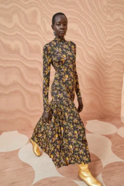 ULLA JOHNSON Fernanda Dress - Maple